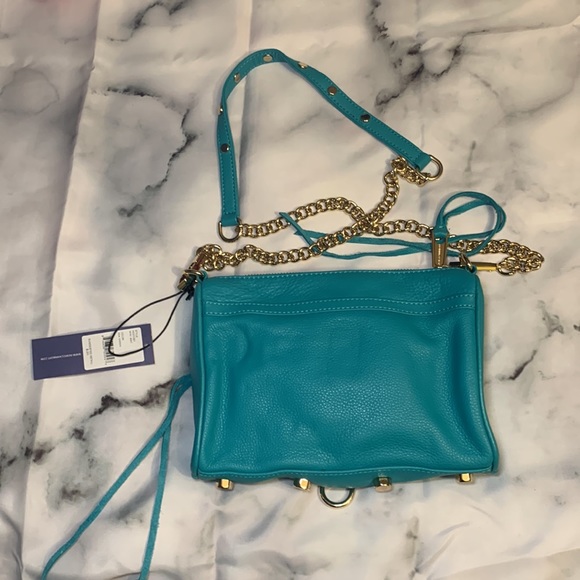 🎒 NWT Mini Mac Sea Green Rebecca Minkoff - Picture 7 of 15